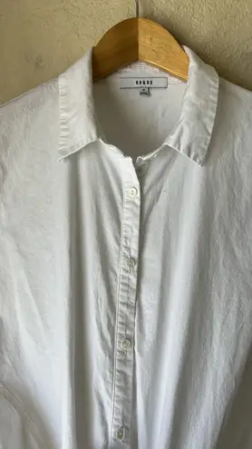 Ro & De White Tie Front Blouse