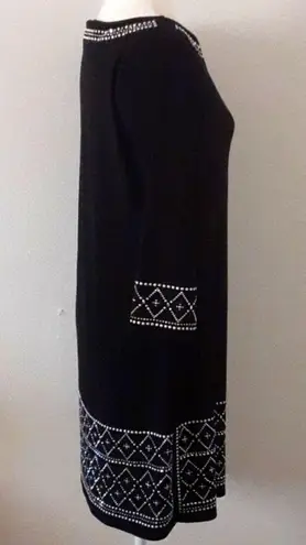 White House | Black Market  BLACK JERSEY KNIT DRESS MEDIUM