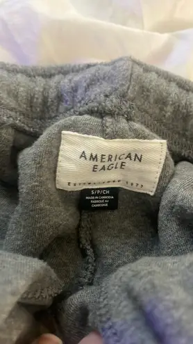 American Eagle Super Fuzzy Grey Sweatpants