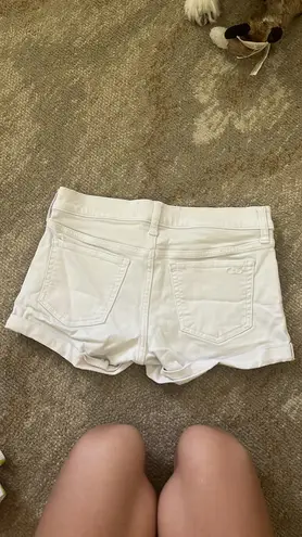 Hollister White Jean Shorts