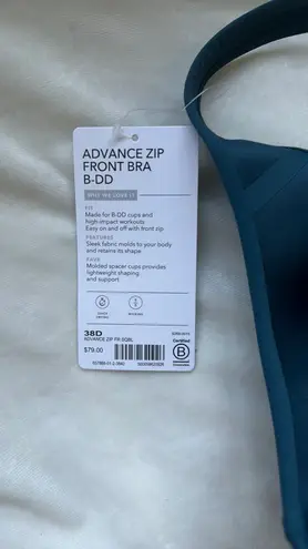 Athleta Advance Zip Front Bra