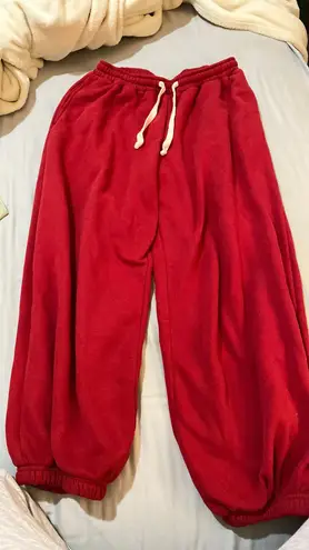 Urban Outfitters Red Sweatpants