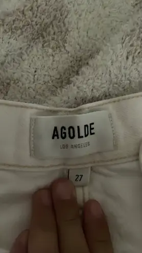 AGOLDE White Ripped Jeans