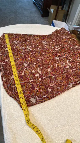 Gibson Latimer blouse sheer paisley print size medium