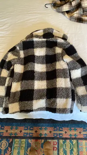 Target Plaid Fluffy Jacket