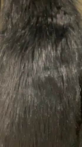 Me Jane faux Fur black vest - Size Large