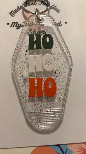 Handmade Ho Ho Ho Keychain 
