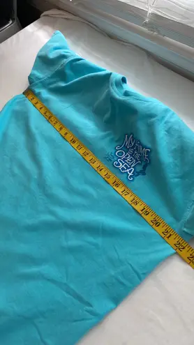 Sassy Frass Tees Sassy Frass T-shirt short sleeve crewneck sea scene & mermaid on back size large