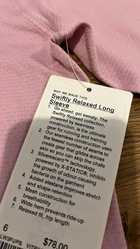 Lululemon Swiftly Relaxed Long Sleeve