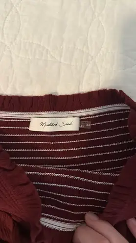 Mustard Seed  Maroon Skirt Ruffle thumbnail 2