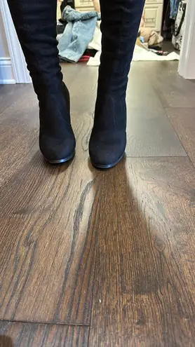 Boutique High Suede Black Over The Knee Boot Size 8