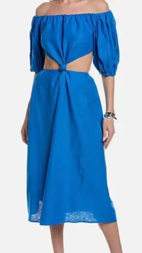 Farm Rio Blue Midi Dress