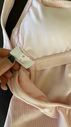 Stoney Clover Lane X Target Pink Ribbed Cheeky High Leg One Piece Swim Suit