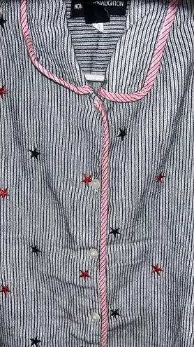 Women’s Linen Blend 4th of July button down vest size large