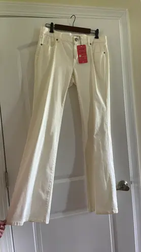 CAbi White Wide Leg Jean