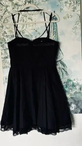 Hot Topic NWT Lucky 13 pin up black dress with lace trim size L