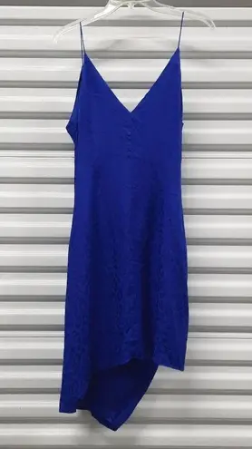 Cushnie Womens Dress Size 10 Blue Faux Wrap V