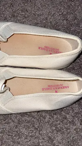 American Eagle Cream Slip Ons