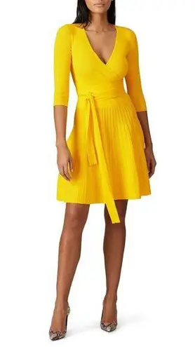 RTR Ralph Lauren Yellow Crossover Tie Waist V