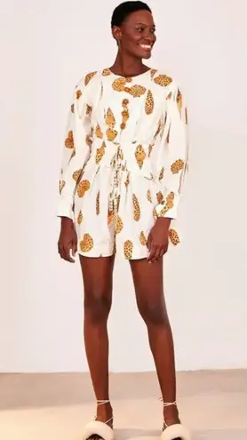 Farm Rio NWT Leopard Shell Matelasse Romper