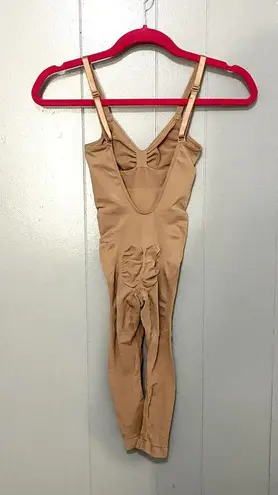 SKIMS Tan Sienna Neutral Seamless Sculpt Ankle Crop Catsuit Shapewear XXS/XS