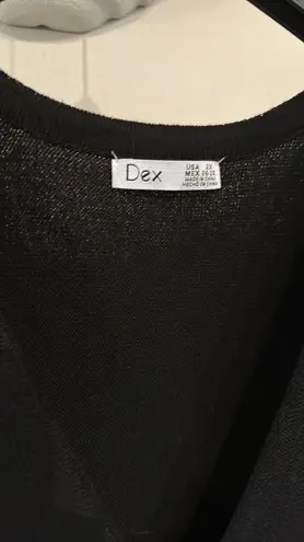 Dex NWOT Pleated Shoulder Pad button down