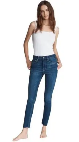 Rag and Bone  Clover Cate Mid-Rise Ankle Skinny Jeans C19