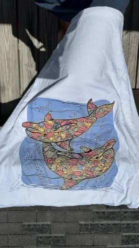 Color changing dolphin tshirt White