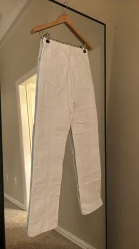 ZARA White Straight Leg Jeans