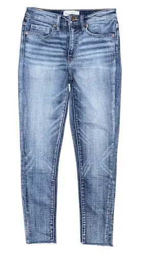BKE Buckle Billie Slim Fit High Rise Ankle Skinny Jeans Women’s size 26 Raw Hem