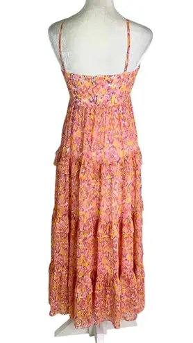 Likely Danielle Floral Printed Tiered Midi Dress Size 2 NWT