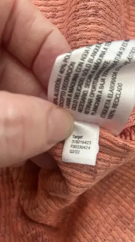 Knox Rose pullover top waffle style long sleeve crewneck vine print Sz Large NWT - Image 9