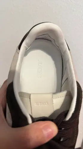 ALOHAS , Tb.490 Soft Brown Leather Sneakers, Zebra Print