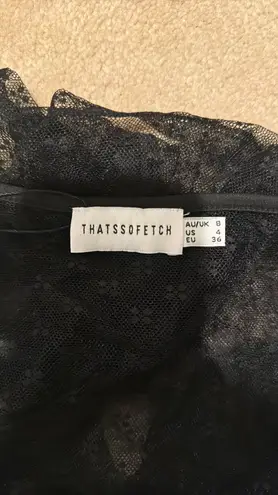 ThatsSoFetch That’s So Fetch KACEY LONG SLEEVE TOP - BLACK