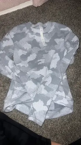 Lululemon White Camo Sweatshirt