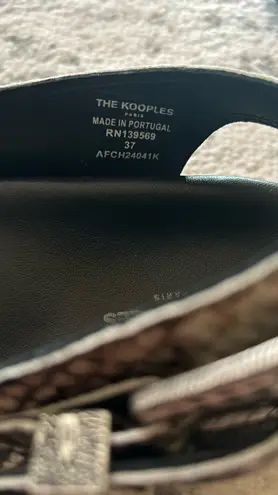 The Kooples Snakeskin Sandals 37