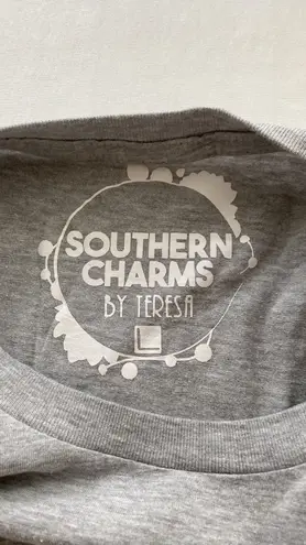 Southern Charms By Teresa T-shirt USA animal print on front short sleeves Sz LG