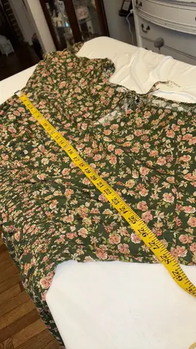 Lost + Wander dress wide neckline w/keyhole opening & tie lined floral Sz 3X NWT