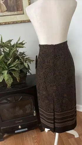 Briggs New York 2PC Suite Skirt 6P Jacket PS Padded Shoulder Button Long Sleeve