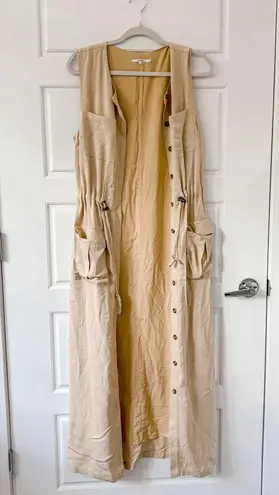 Tularosa  khaki Giana Vest duster dress