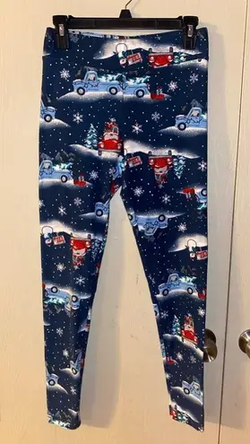 Holiday Time  Christmas Leggings - size small