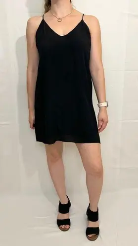 Wilfred Free Chiffon Slip Dress - Black - S