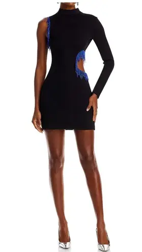 STAUD Kirsten Beaded Mini Dress in Black, Size S New w/Tag SOLD OUT!