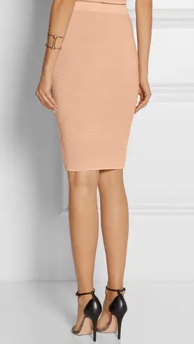 Jonathan Simkhai antique rose ribbed-knit pencil skirt size S small