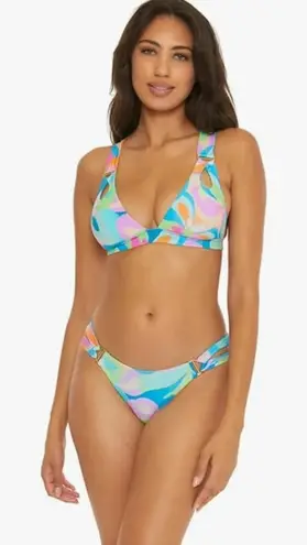 Becca All That Glitter Side Split Hipster Bikini Bottom Size Medium NWT