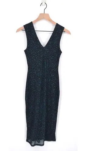 AFRM Ariana Sleeveless Mesh Midi Dress V