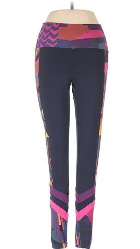 Farm Rio Women's Abstract Leggings, Abstract Patches, Black Print, S