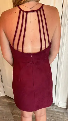 She & Sky Burgundy Boutique Dress