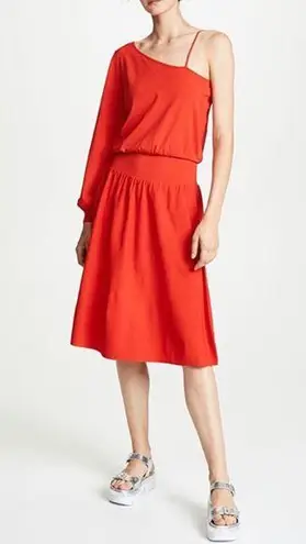 ALC Frank A.L.C Shara One Shoulder Midi Dress