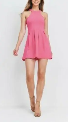 On Twelfth NEW! Sz M Fantastic Pink Fuchsia Fit & Flare Dress